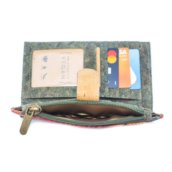 Flowers and Butterflies Cork Wallet BAG-2097