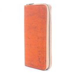 Solid color cork  women card zipper vegan wallet BAGP-245