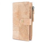 Color and Gold Cork Card Holder Women's Natural Cork Wallet BAG-2203
