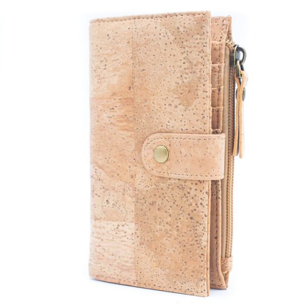 Color and Gold Cork Card Holder Women's Natural Cork Wallet BAG-2203
