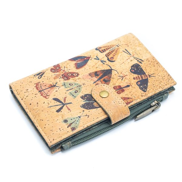 Flowers and Butterflies Cork Wallet BAG-2097