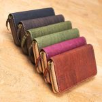 Solid color cork  women card zipper vegan wallet BAGP-190