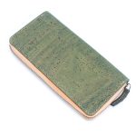 Solid color cork  women card zipper vegan wallet BAGP-190