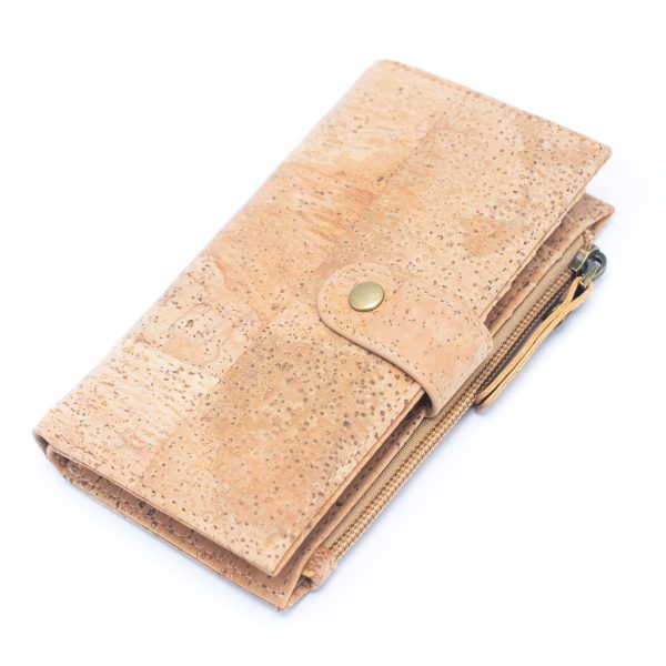 Color and Gold Cork Card Holder Women's Natural Cork Wallet BAG-2203