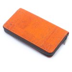 Solid color cork  women card zipper vegan wallet BAGP-245