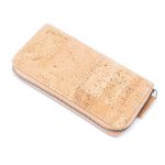 Solid color cork  women card zipper vegan wallet BAGP-190