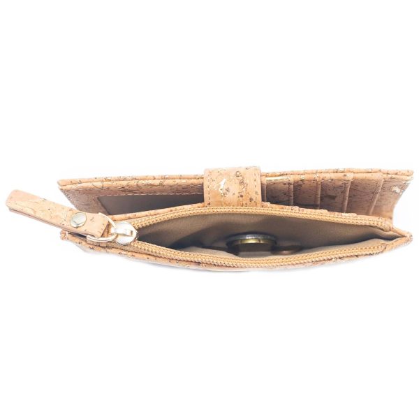 Color and Gold Cork Card Holder Women's Natural Cork Wallet BAG-2203