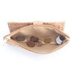 Gold and silver cork Slim card snap long wallet BAG-2234