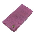 Elegant Cork Women's Zipper Wallet - Pure Color Collection BAG-2342