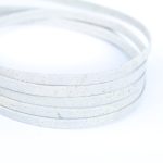 10mm falt white cork cord COR-391A(10Meters)