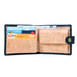 Sleek Bifold Cork Wallet with Snap Button BAG-2278