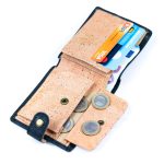 Sleek Bifold Cork Wallet with Snap Button BAG-2278