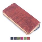 Solid color cork  women card zipper vegan wallet BAGP-190