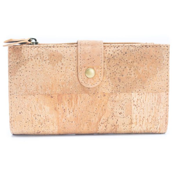 Color and Gold Cork Card Holder Women's Natural Cork Wallet BAG-2203