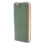 Solid color cork  women card zipper vegan wallet BAGP-190