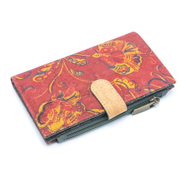 Flowers and Butterflies Cork Wallet BAG-2097