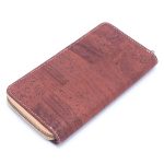 Solid color cork  women card zipper vegan wallet BAGP-190