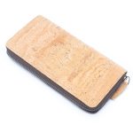 Solid color cork  women card zipper vegan wallet BAGP-190