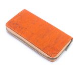 Solid color cork  women card zipper vegan wallet BAGP-245