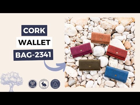 Elegant Cork Women's Foldable Wallet - Available in 5 Stunning Colors BAG-2341